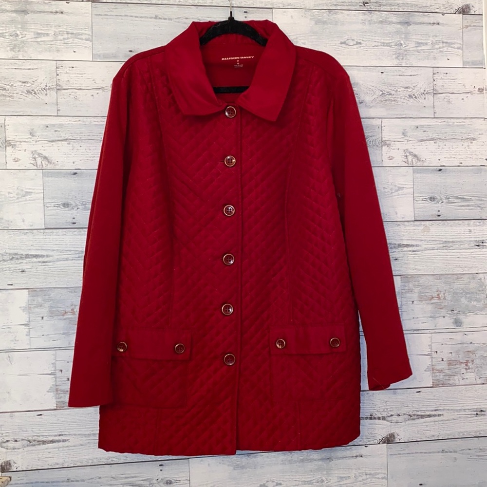 Allison Daley Quilted Jacket Size 1X